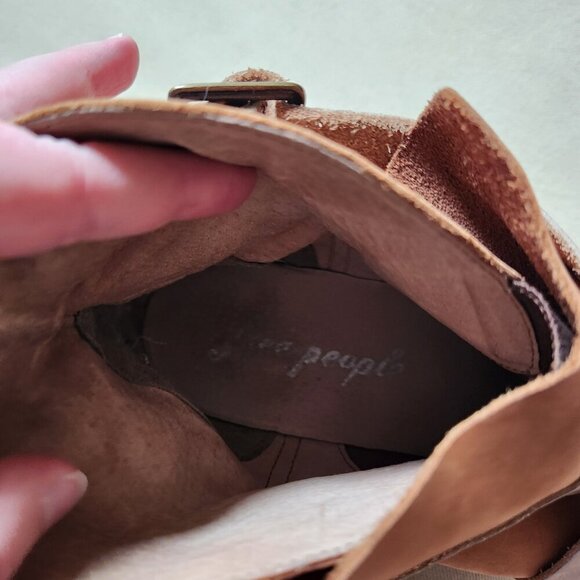 FREE PEOPLE Brown Leather Las Palmas Ankle Boots - Picture 5 of 7